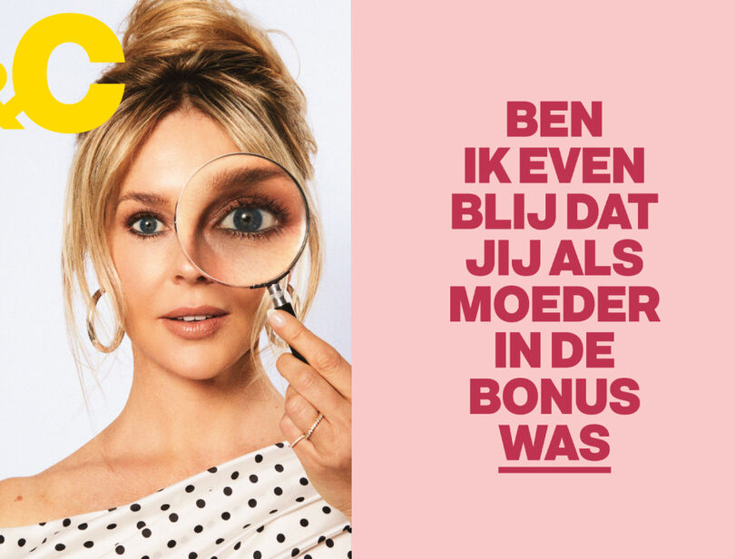 Een &C kaart met daarnaast Chantal Janzen