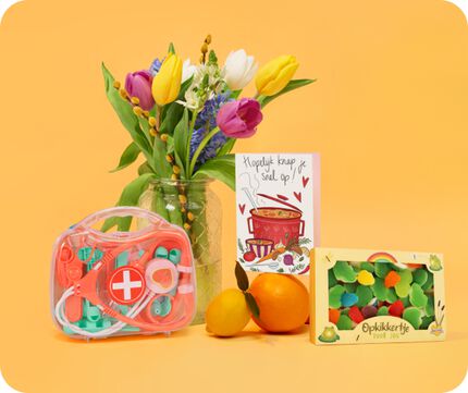 Verschillende cadeaus die je kunt versturen om iemand beterschap te wensen