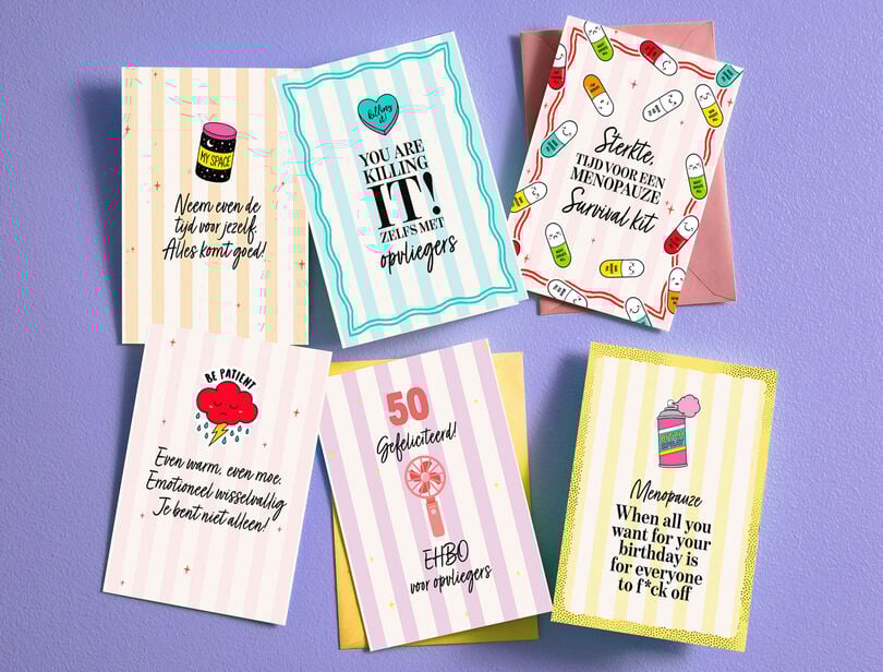 Zes verschillende kaarten die te maken hebben met de overgang