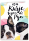 Beterschapskaart Hond Een kusje tegen de pijn