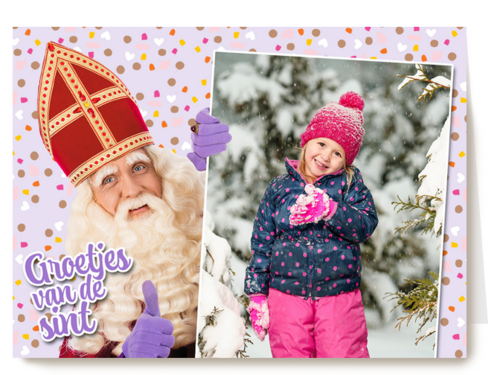 groetjes van de sint met je foto