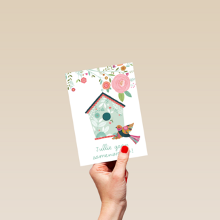 samenwonen kaart vogelhuisje