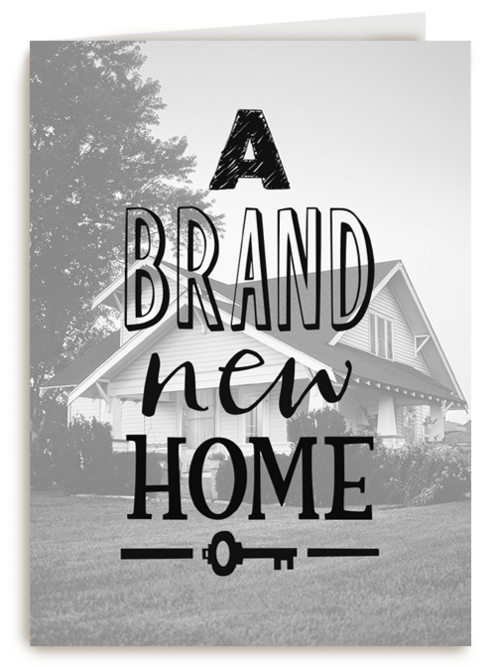 nieuwe woning fotokaart a brand new home