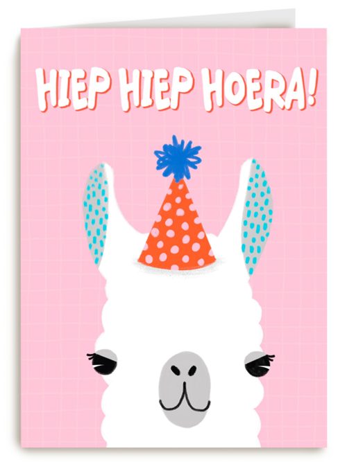 hiep hiep feestalpaca hoera