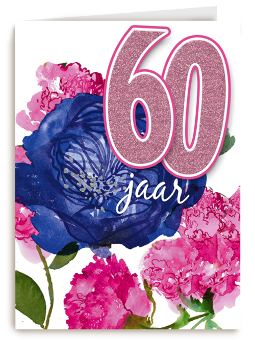 deze bloemen zijn voor je 60ste verjaardag