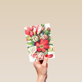 zestig jaar met bloemen