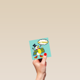 Nieuwe baan kaart Dagobert Duck