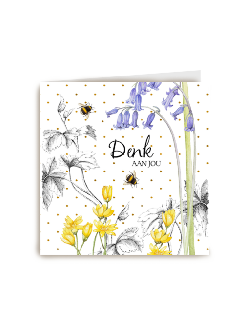Kaart flowers by Marjolein Bastin Denk aan jou
