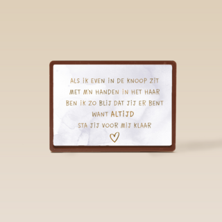 Valentijnskaart romantisch Altijd sta jij voor mij klaar