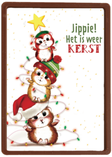 kerstkaart jippie het is weer kerst