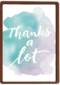 thanks a lot watercolor