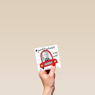 fotokaart rijbewijs rode auto