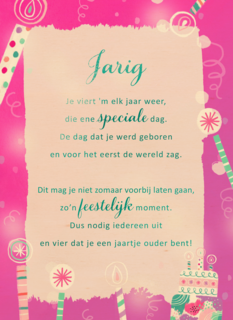Verjaardagskaart tiener meisje More than words