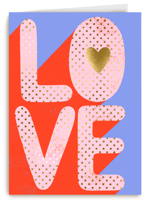 Liefde kaart L O V E