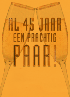 Al 45 jaar een prachtig paar