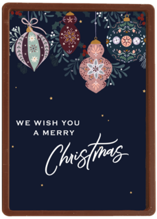 Kerstornamenten Wish you merry xmas