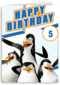 Penguins verjaardagskaart happy birthday