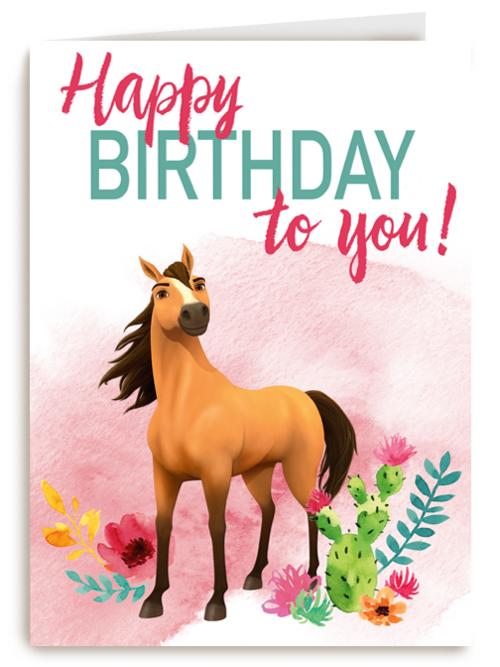verjaardag kaart spirit happy birthday to you