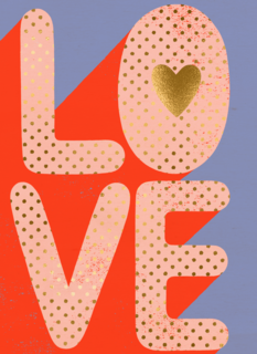 Liefde kaart L O V E