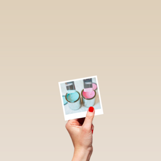 Zwangerkaart baby tweeling Polaroid