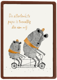 2 Beren op een tandem leukste papa