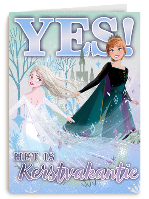 yes het is kerstvakantie met anna en elsa