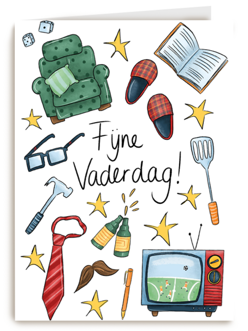 Vaderdagkaart fijne vaderdag Matia Studio
