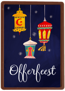 offerfeest kaart kandelaren