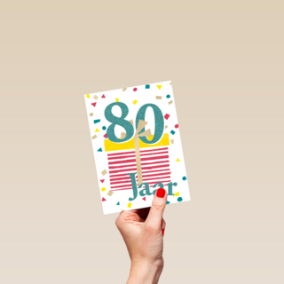 verjaardagskaart man vrouw 80 jaar