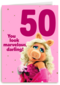 Miss piggy verjaardagskaart you look marvelous