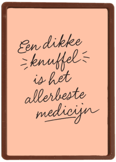Beterschapskaart Een dikke knuffel is het allerbeste medicijn