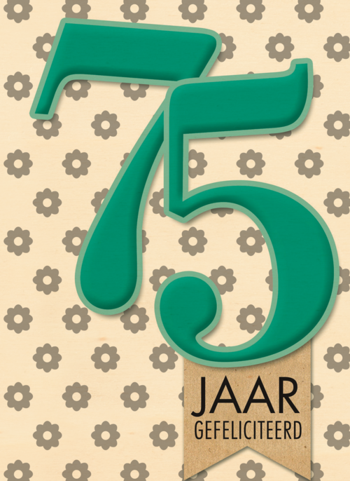 vijfenzeventig turqouise bloemen