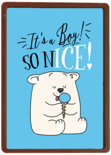 babykaart jongen it is a boy so nice