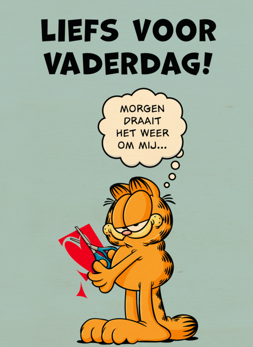 Garfield viert vaderdag