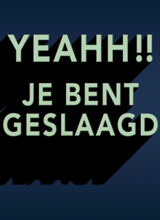 geslaagd kaart yeahh je bent geslaagd