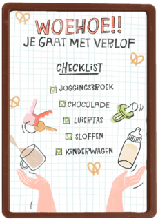 zwangerschap woehoe je gaat met verlof