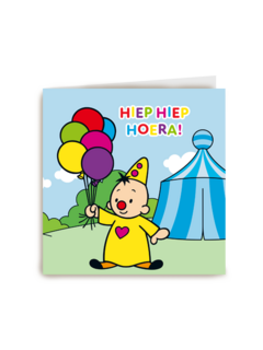 Bumba verjaardagskaart hiep hiep hoera