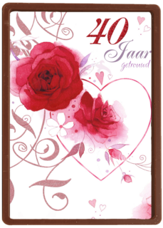 jubileum robijn 40 40 jaar getrouwd