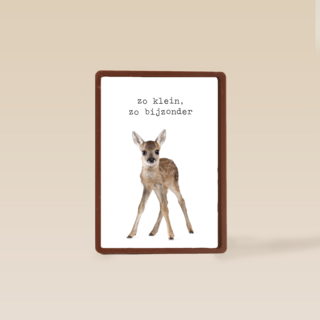 Een furry cuddles kaart zo klein zo bijzonder hert