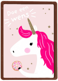 een wens van een eenhoorn met donut
