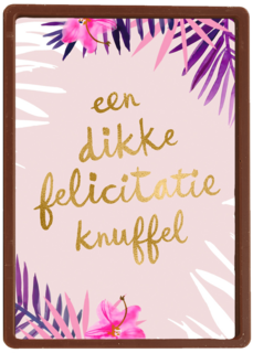 Trouwdagkaart Een dikke felicitatie knuffel