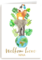 geboorte wereld met dieren