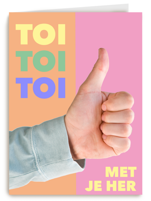 herkansing kaart toi toi toi