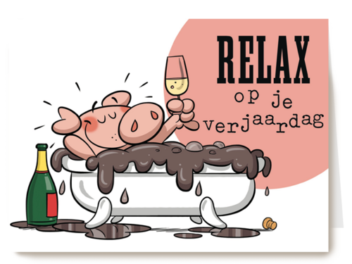 funny mail relax op je verjaardag