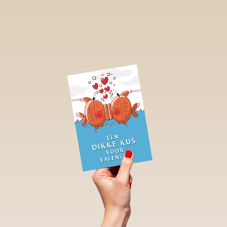 vissen een dikke kus voor valentijn