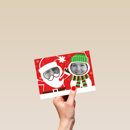grappige kerstkaart foto