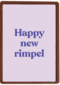 Verjaardagskaart vrouw grappig Happy new rimpel