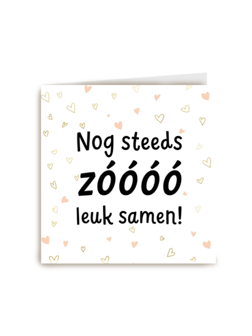 nog steeds zo leuk samen met hartjes