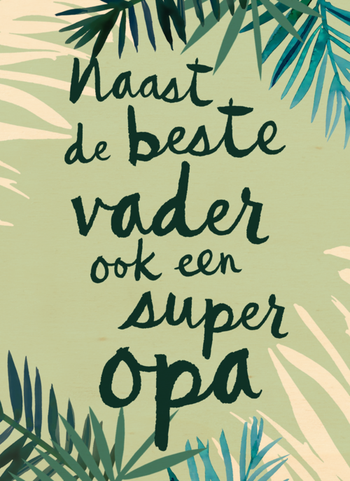 naast de beste vader ook een super opa