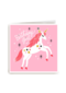 Verjaardagskaart tiener meisje Birthdaygirl met unicorn